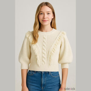 Miss Selfridge 3/4 Sleeve Sweater Women's Size 8